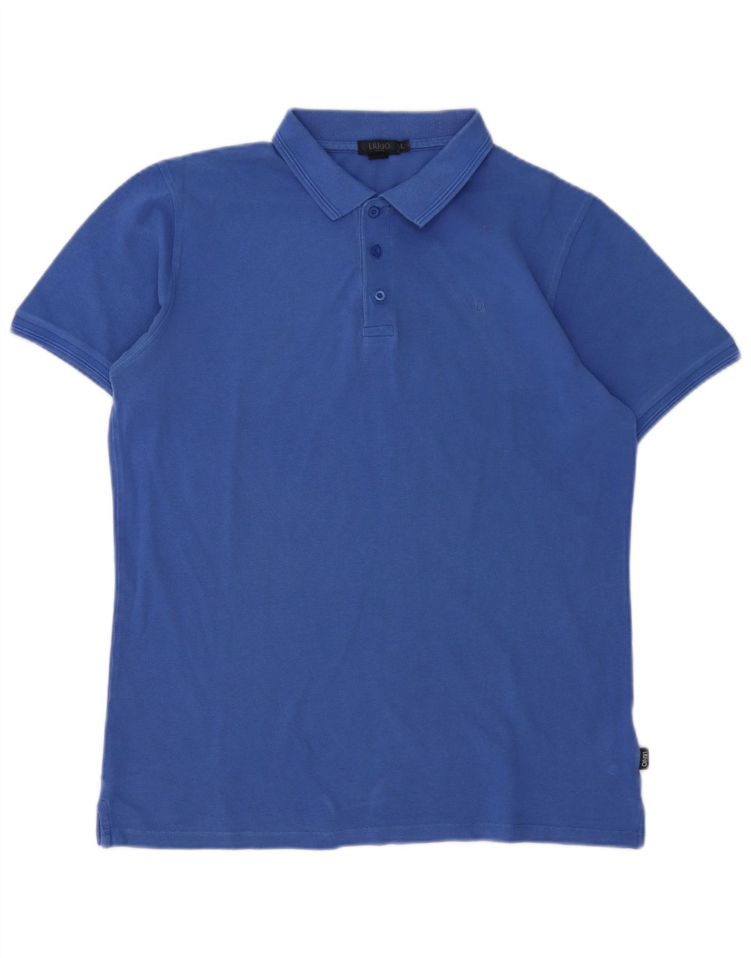 Liu Jo Mens Polo Shirt Large Blue Cotton