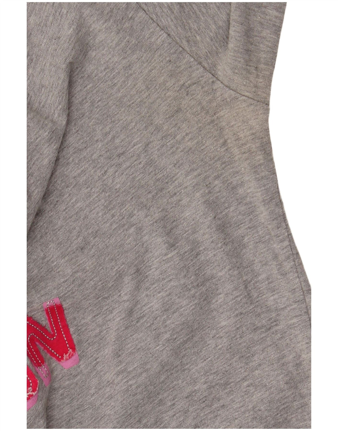 Champion Womens Heritage Fit Graphic Top 3/4 Sleeve UK 14 Medium Grey
