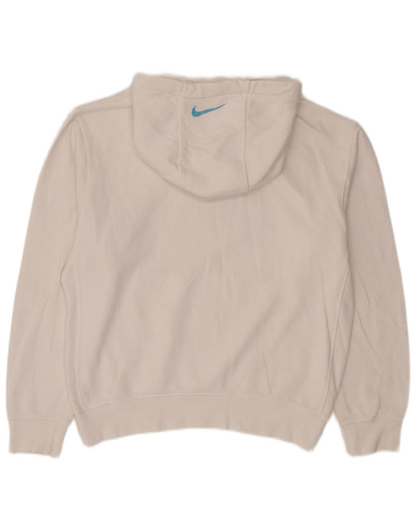 Nike Mens Graphic Loose Fit Hoodie Jumper Small White Cotton