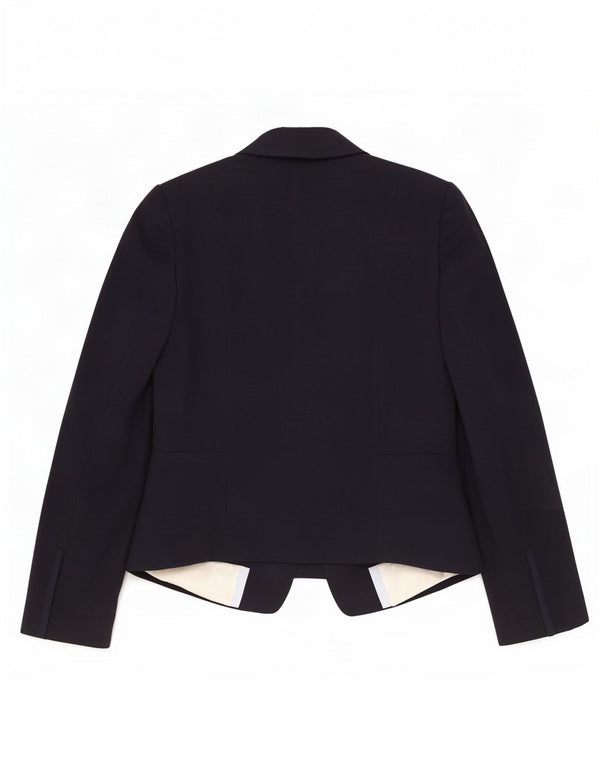 Marks & Spencer Womens 1 Button Blazer Jacket UK 12 Medium Navy Blue