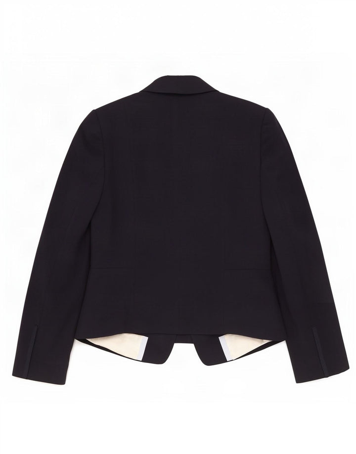 Marks & Spencer Womens 1 Button Blazer Jacket UK 12 Medium Navy Blue