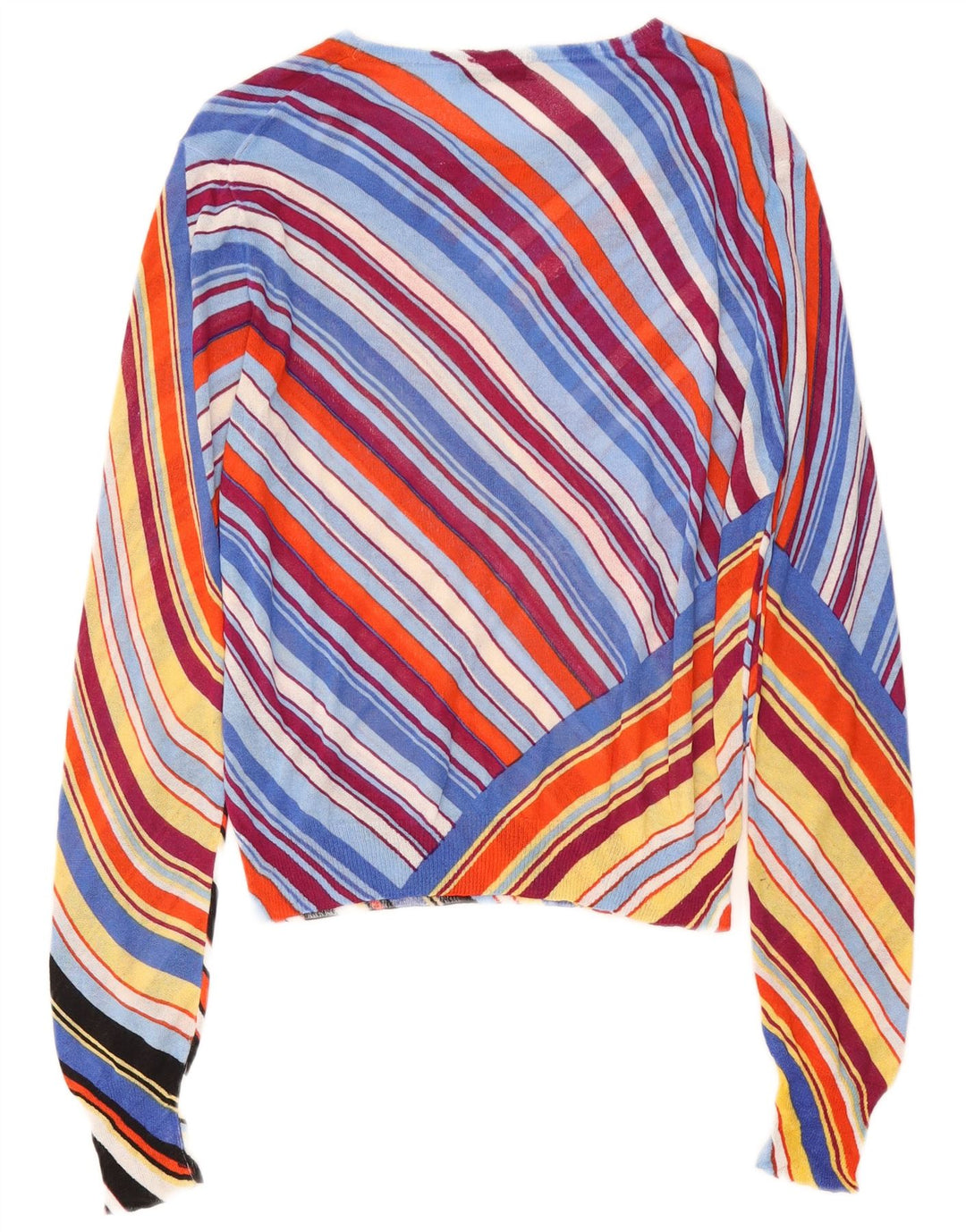 Zara Womens Boat Neck Jumper Sweater UK 12 Medium Multicoloured Striped