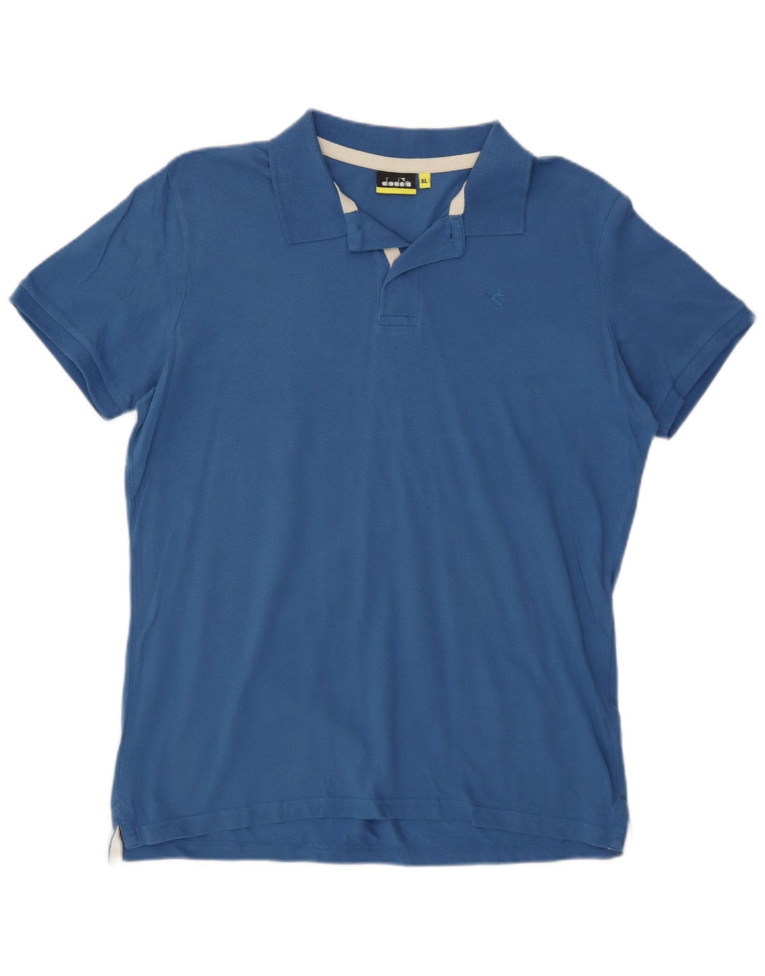 DIADORA Mens Polo Shirt XL Blue Cotton