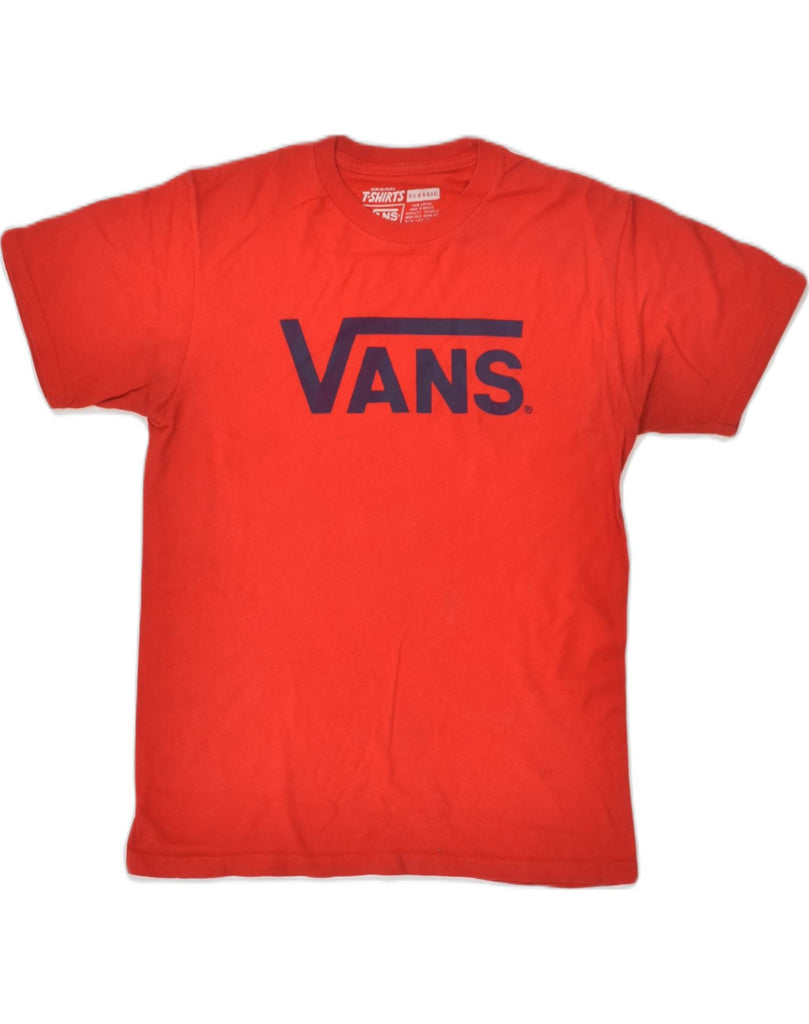 VANS Mens Classic Fit Graphic T-Shirt Top Small Red Cotton | Vintage Vans | Thrift | Second-Hand Vans | Used Clothing | Messina Hembry 