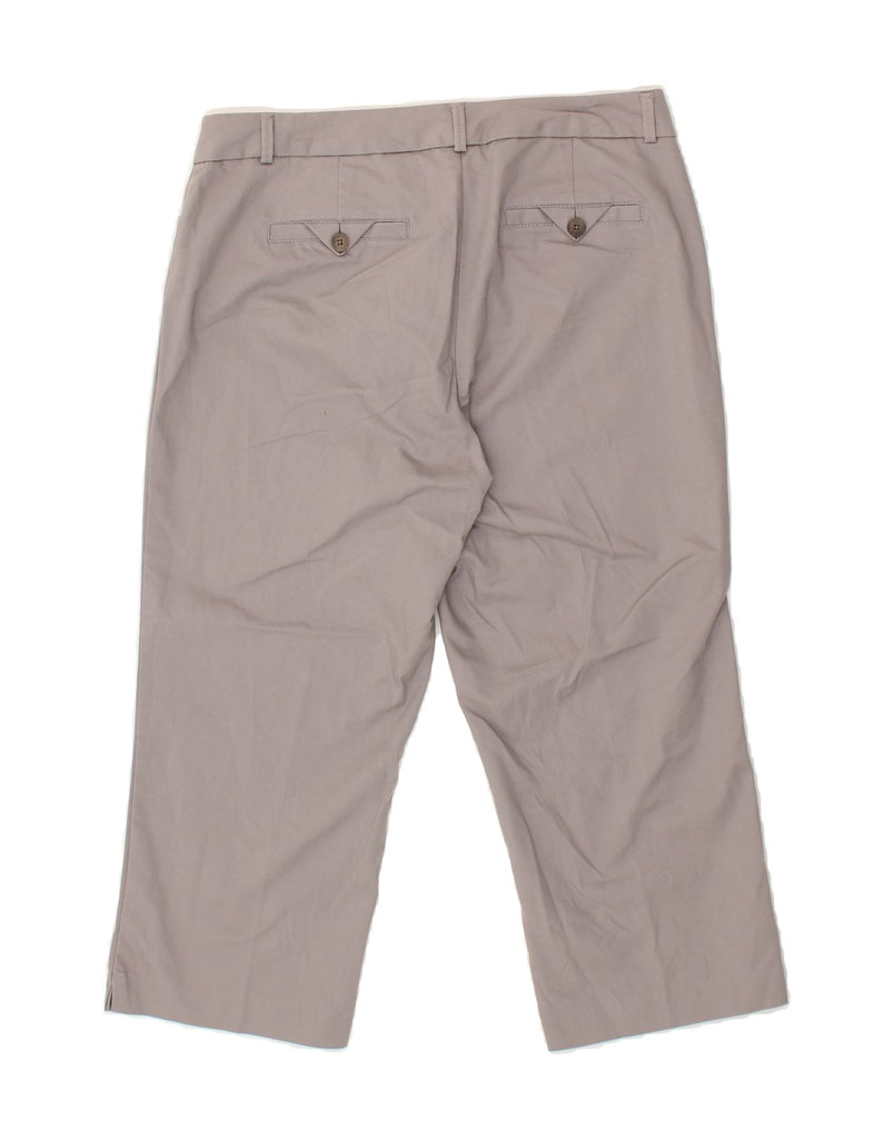 DOCKERS Womens Petite Straight Capri Trousers US 10 Large W34 L21 Grey Vintage Dockers and Second-Hand Dockers from Messina Hembry 