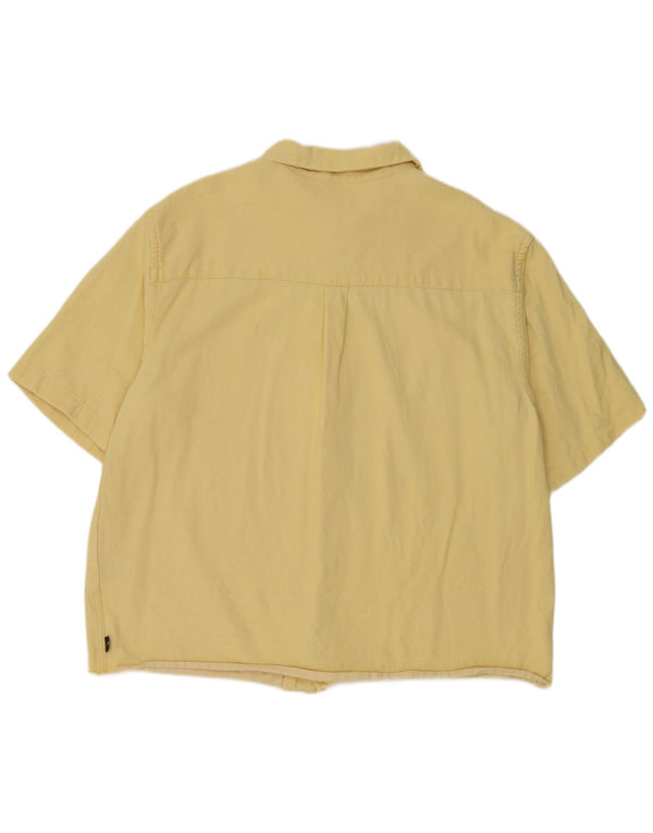 Levi's Mens Short Sleeve Denim Shirt Medium Yellow Cotton