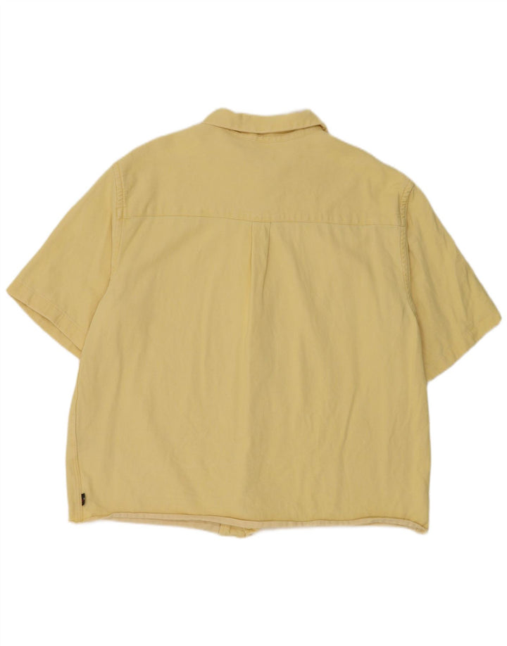 Levi's Mens Short Sleeve Denim Shirt Medium Yellow Cotton