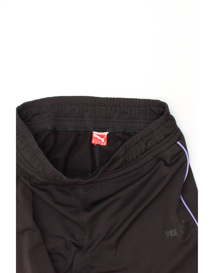 PUMA Womens Tracksuit Trousers Joggers UK 10 Small  Black Vintage Puma and Second-Hand Puma from Messina Hembry 