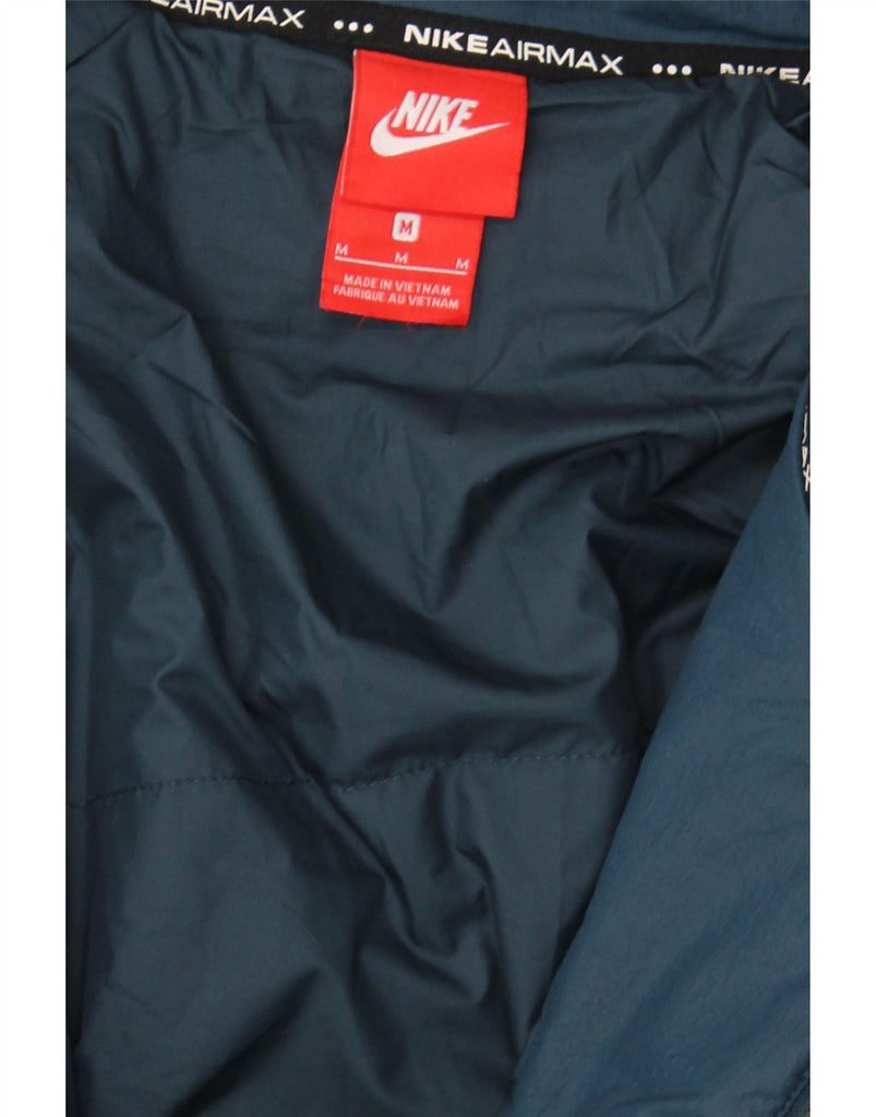 NIKE Mens Hooded Raincoat UK 38 Medium Blue Nylon Vintage Nike and Second-Hand Nike from Messina Hembry 