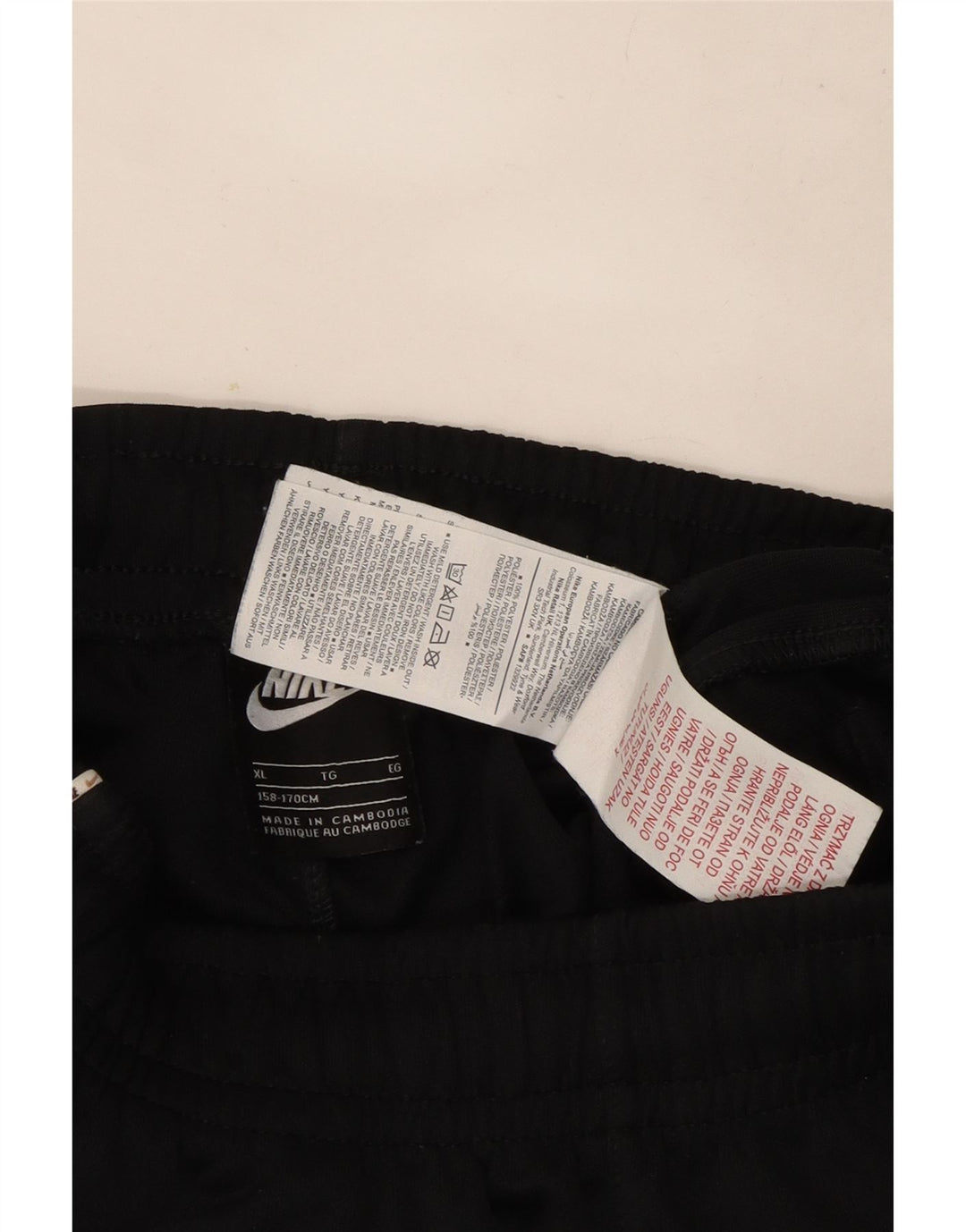 Nike Boys Dri Fit Sport Shorts 13-14 Years XL Black Polyester