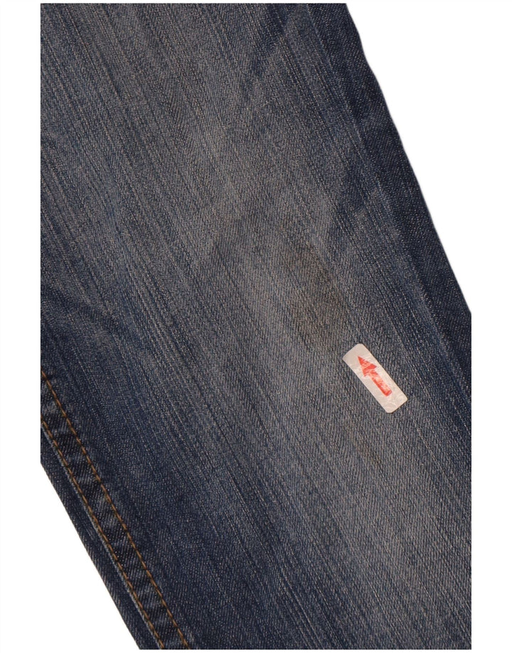 Gas Mens Straight Jeans W31 L28 Navy Blue Cotton