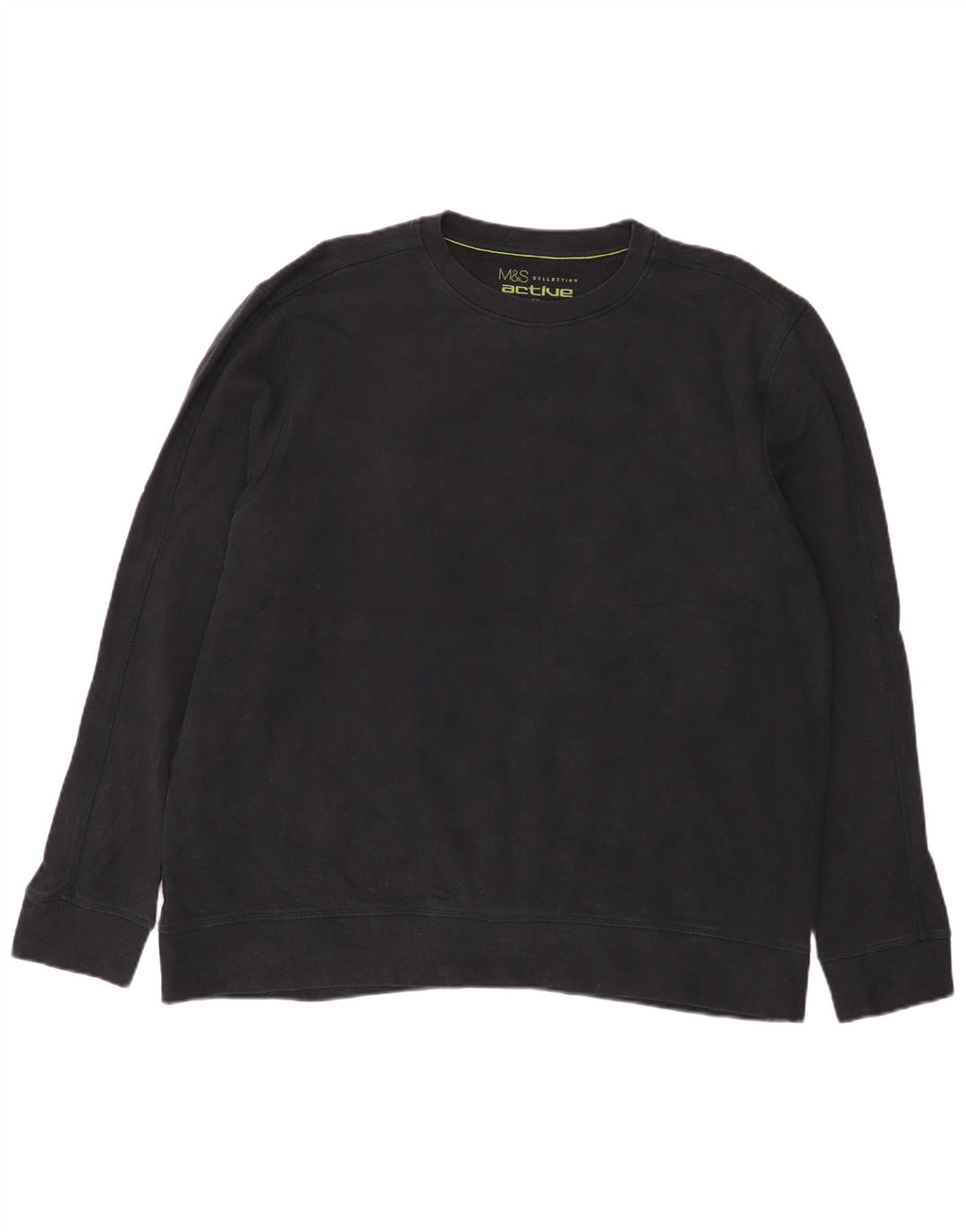 Marks & Spencer Mens Regular Fit Sweatshirt Jumper 2XL Navy Blue Cotton