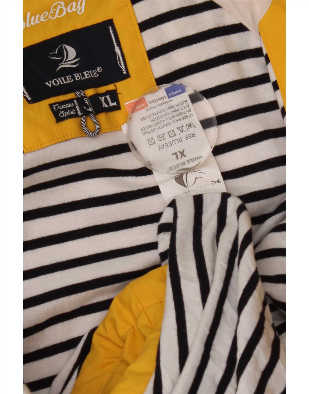 Voile Bleue Womens Hooded Rain Jacket UK 18 XL Yellow Polyurethane