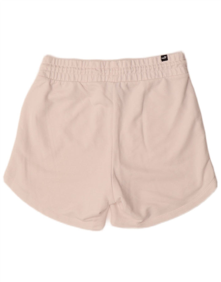 Puma Womens Sport Shorts UK 14 Medium  White