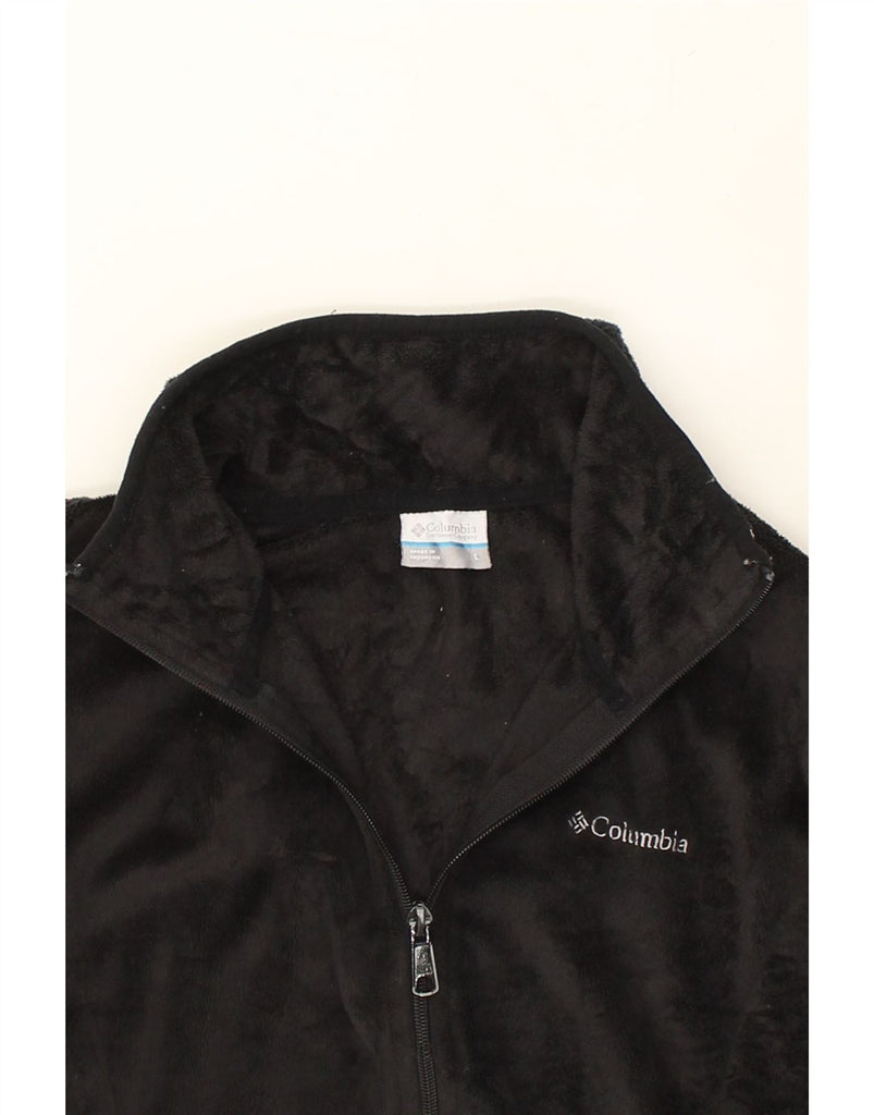 COLUMBIA Womens Fleece Jacket UK 16 Large Black Polyester | Vintage Columbia | Thrift | Second-Hand Columbia | Used Clothing | Messina Hembry 