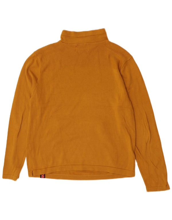 Zara Boys Turtle Neck Jumper Sweater 13-14 Years Yellow Cotton