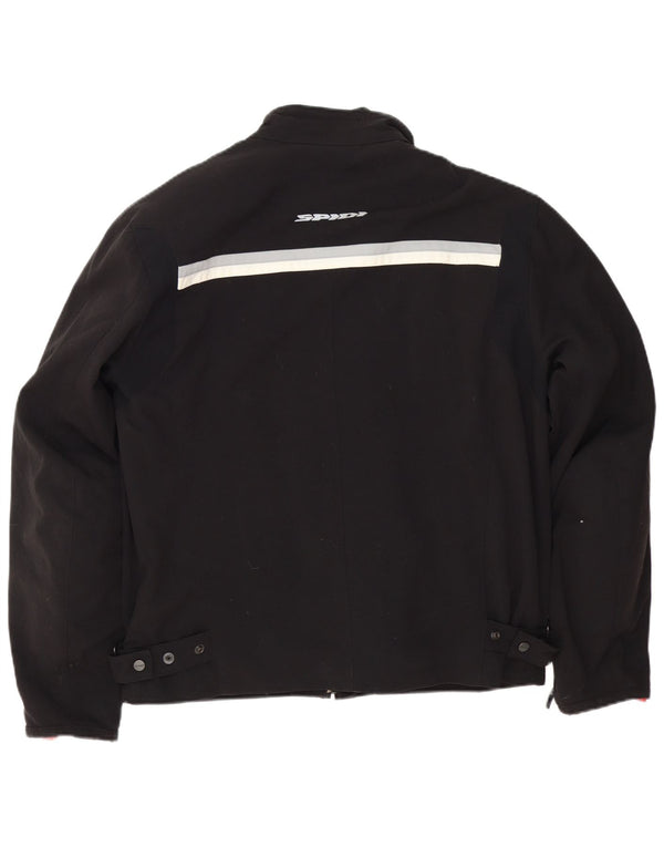Spidi Mens Racer Jacket UK 40 Large Black Colourblock Polyamide