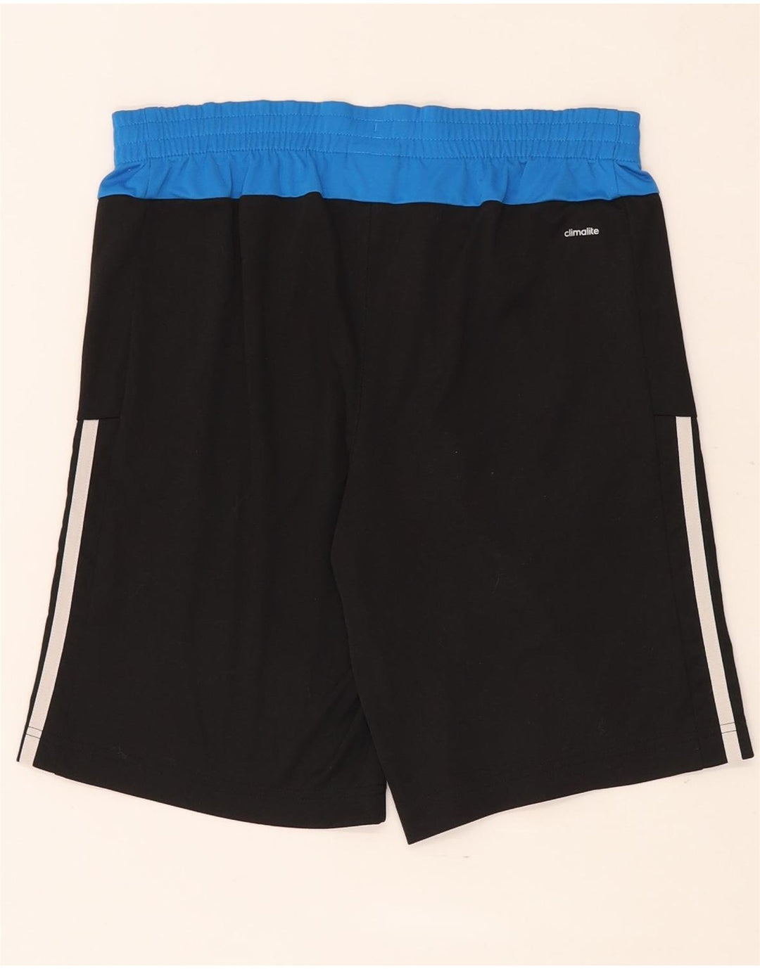 Adidas Boys Climalite Sport Shorts 13-14 Years  Black Colourblock Polyester
