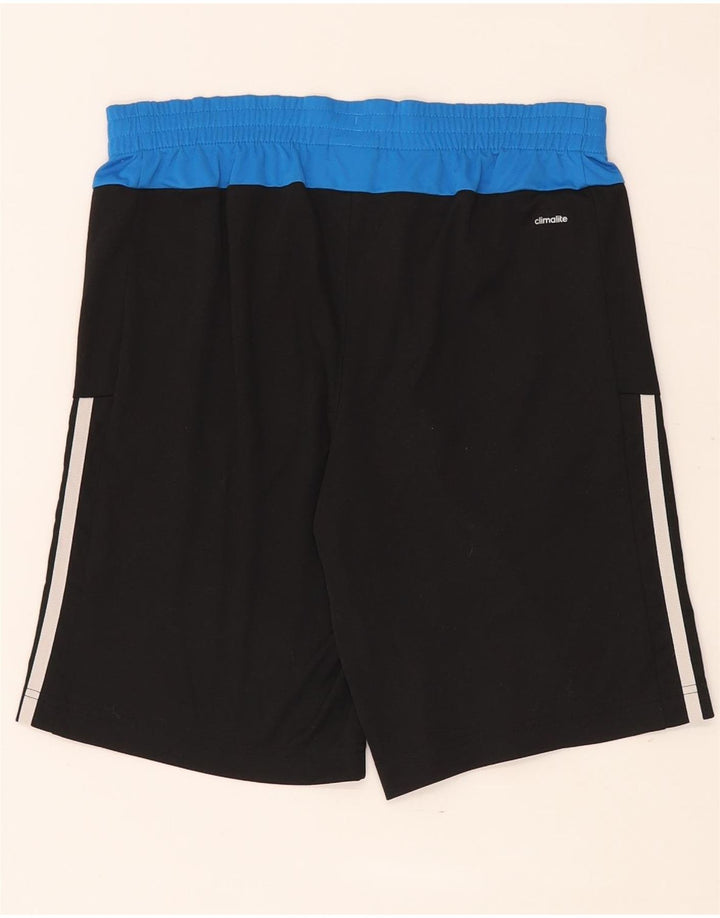 Adidas Boys Climalite Sport Shorts 13-14 Years  Black Colourblock Polyester