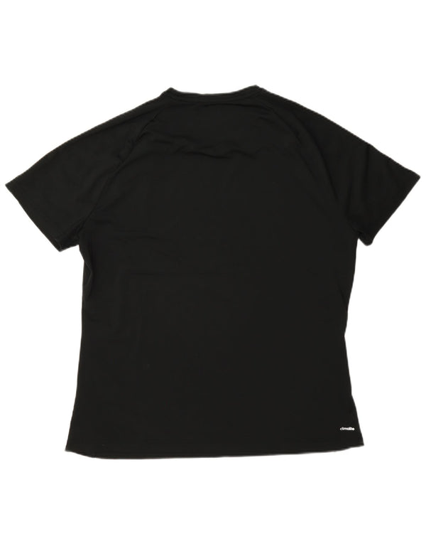 Adidas Womens Climalite T-Shirt Top UK 20/22 XL Black Polyester