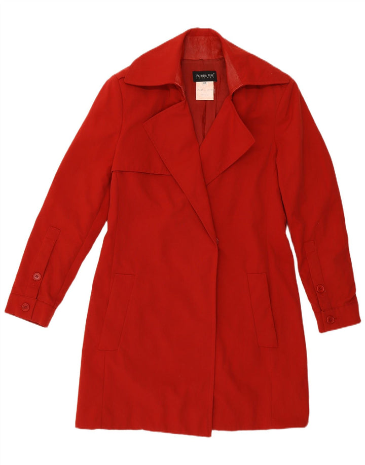 Patrizia Pepe Womens Overcoat IT 42 Medium Red