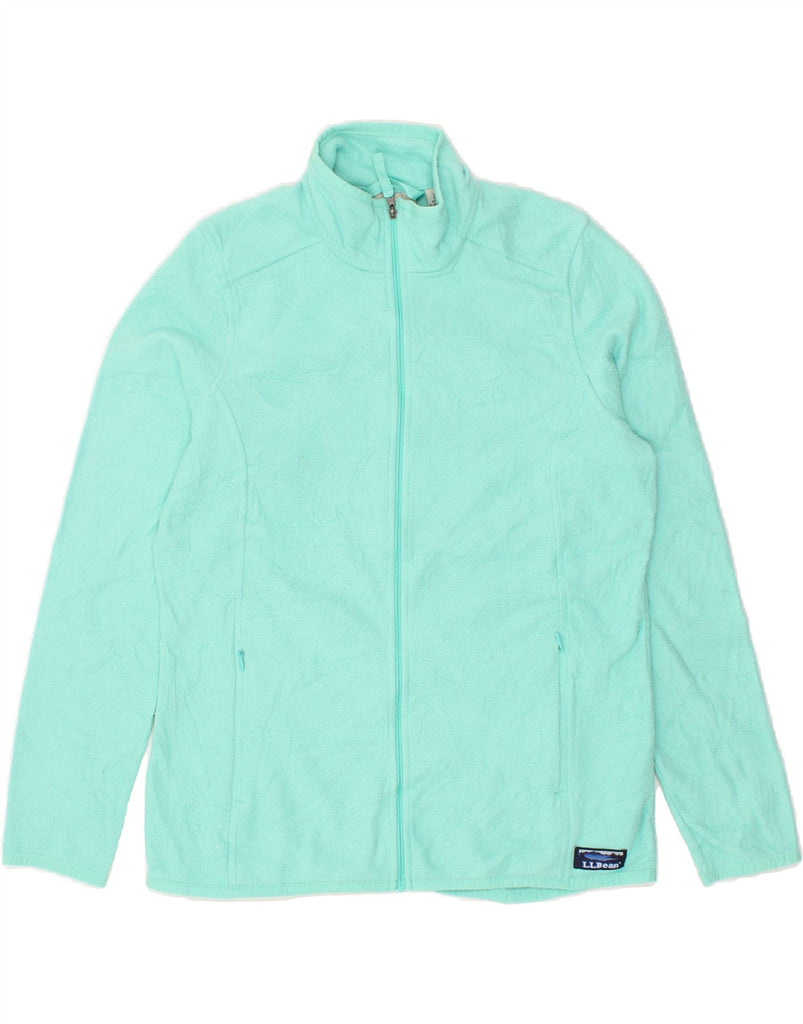 L.L.BEAN Womens Fleece Jacket UK 14 Medium Turquoise Polyester | Vintage L.L.Bean | Thrift | Second-Hand L.L.Bean | Used Clothing | Messina Hembry 