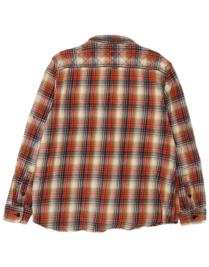 Fat Face Mens Flannel Shirt 2XL Multicoloured Check Cotton
