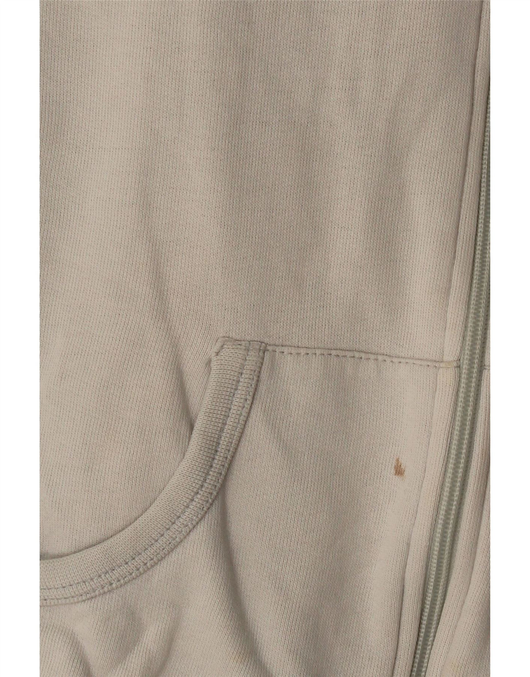 ADIDAS Womens Crop Tracksuit Top Jacket UK 14 Large Off White