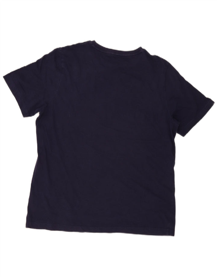 Puma Mens Graphic T-Shirt Top Large Navy Blue Cotton