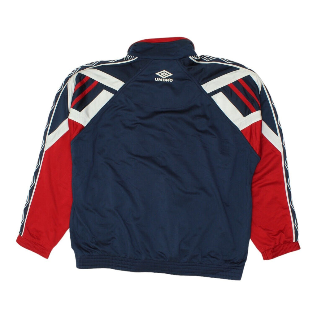 Bentraces CF Umbro Mens Navy Track Jacket | Vintage 90s Football Sportswear VTG | Vintage Messina Hembry | Thrift | Second-Hand Messina Hembry | Used Clothing | Messina Hembry 