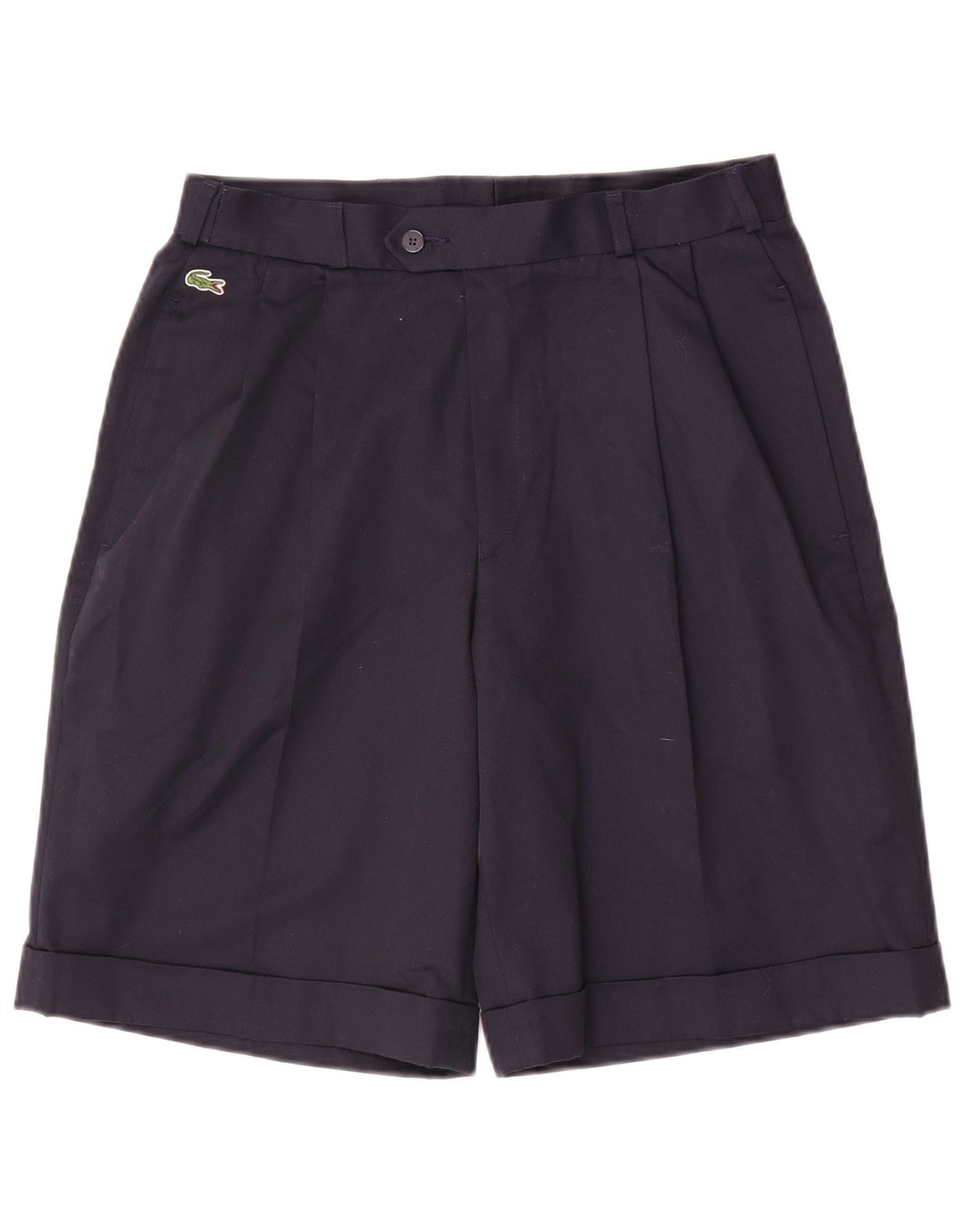 Lacoste Mens Pegged Chino Shorts Size 40 Medium W32  Navy Blue Cotton