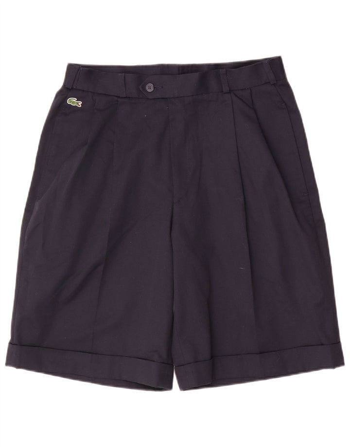 Lacoste Mens Pegged Chino Shorts Size 40 Medium W32  Navy Blue Cotton