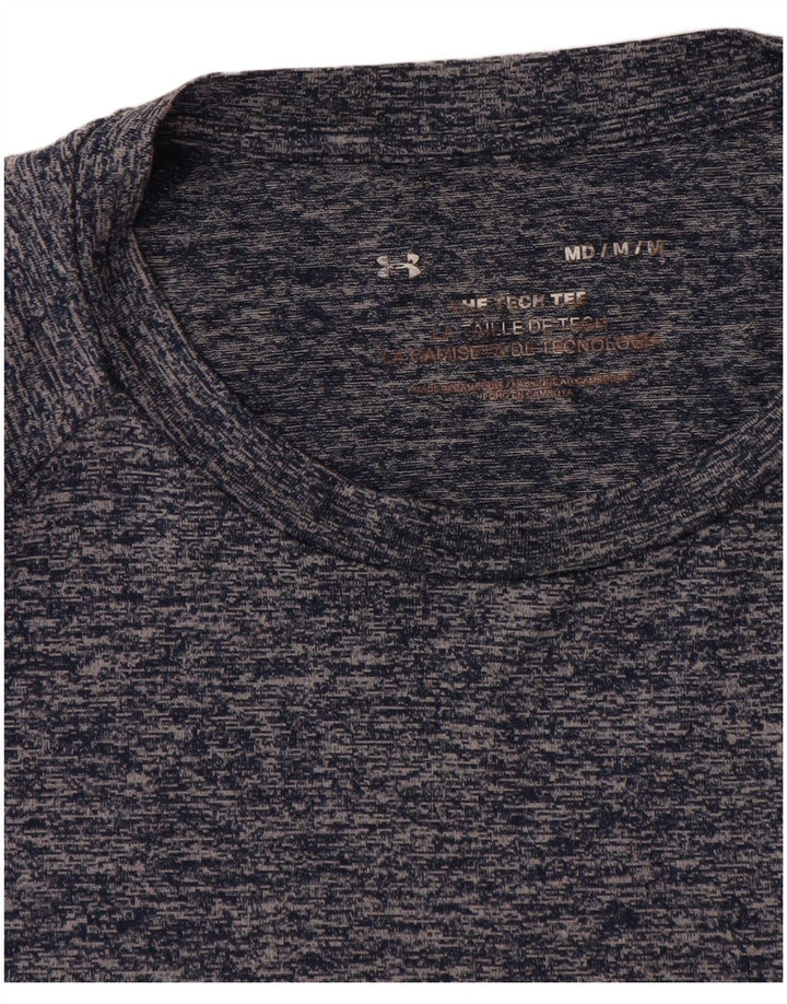Under Armour Mens T-Shirt Top Medium Navy Blue Flecked
