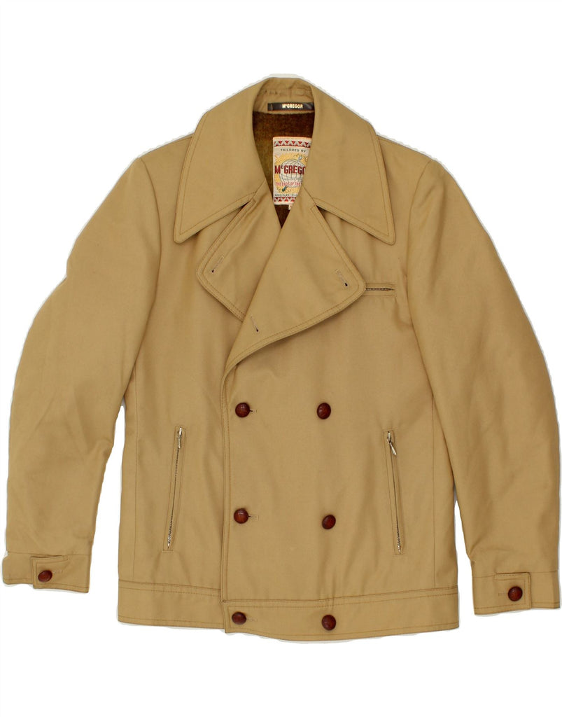 MCGREGOR Mens Bomber Jacket IT 46 Small Beige Cotton Vintage McGregor and Second-Hand McGregor from Messina Hembry 