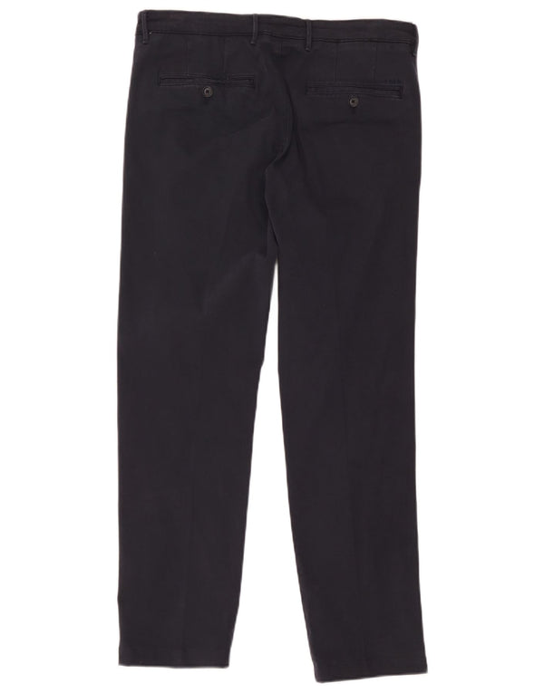 Hugo Boss Mens Straight Chino Trousers IT 48 Medium W32 L29 Navy Blue