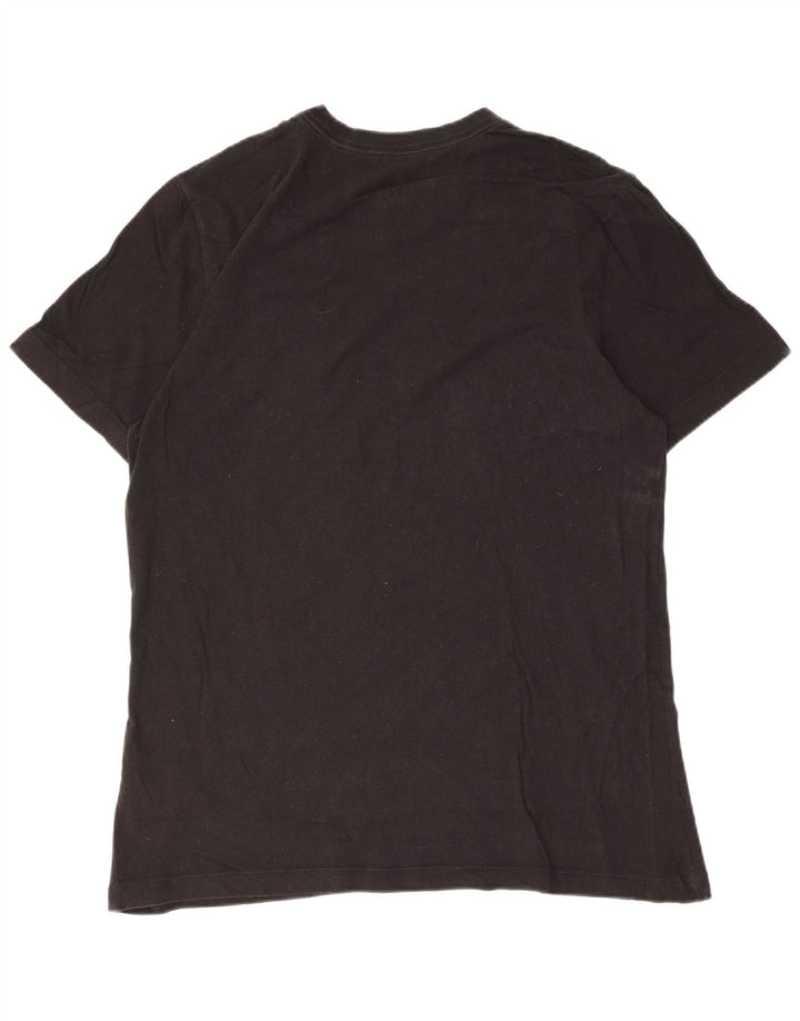 Nike Mens Graphic T-Shirt Top Medium Black Cotton