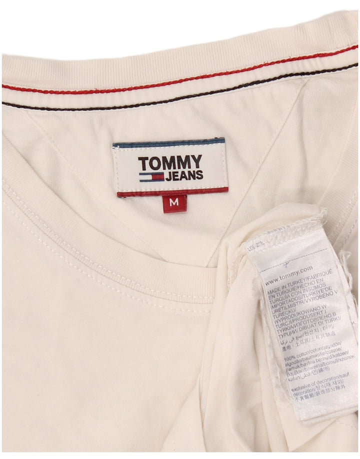 Tommy Hilfiger Mens T-Shirt Top Medium White Cotton