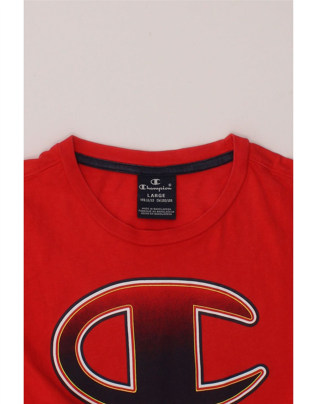 CHAMPION Boys Graphic T-Shirt Top 11-12 Years Large  Red Vintage Champion and Second-Hand Champion from Messina Hembry 