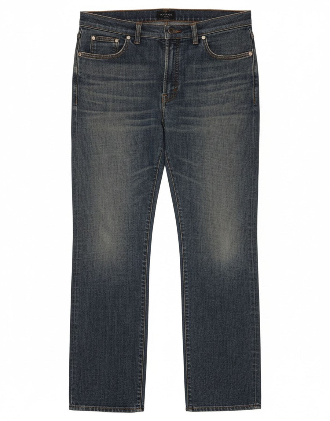 Trussardi Womens Straight Jeans W30 L32 Blue Cotton