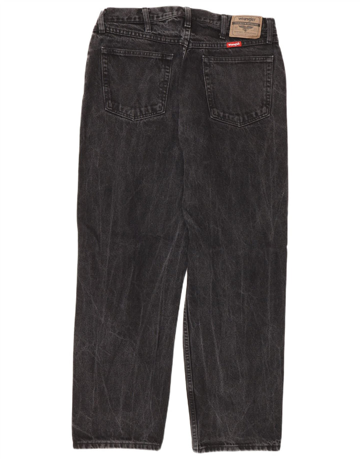 Wrangler Mens Relaxed Fit Straight Jeans W36 L30 Grey Cotton