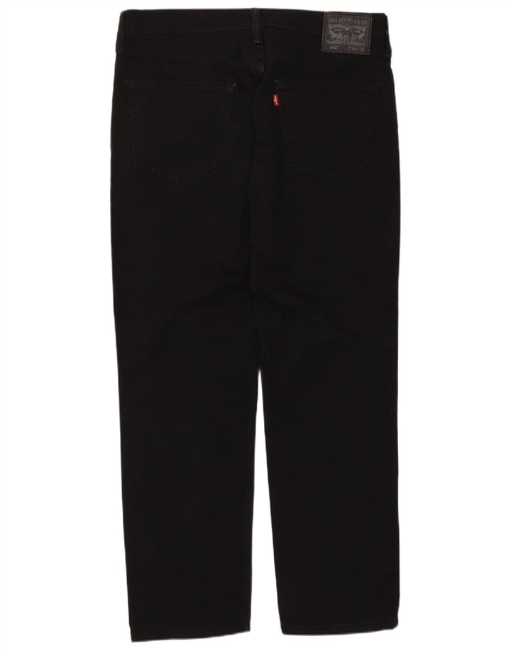 Levi's Mens 541 Tapered Jeans W34 L30 Black Cotton