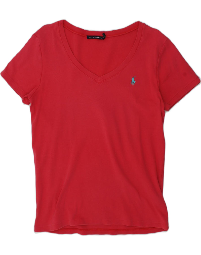 RALPH LAUREN Girls T-Shirt Top 15-16 Years XL  Red Cotton | Vintage Ralph Lauren | Thrift | Second-Hand Ralph Lauren | Used Clothing | Messina Hembry 