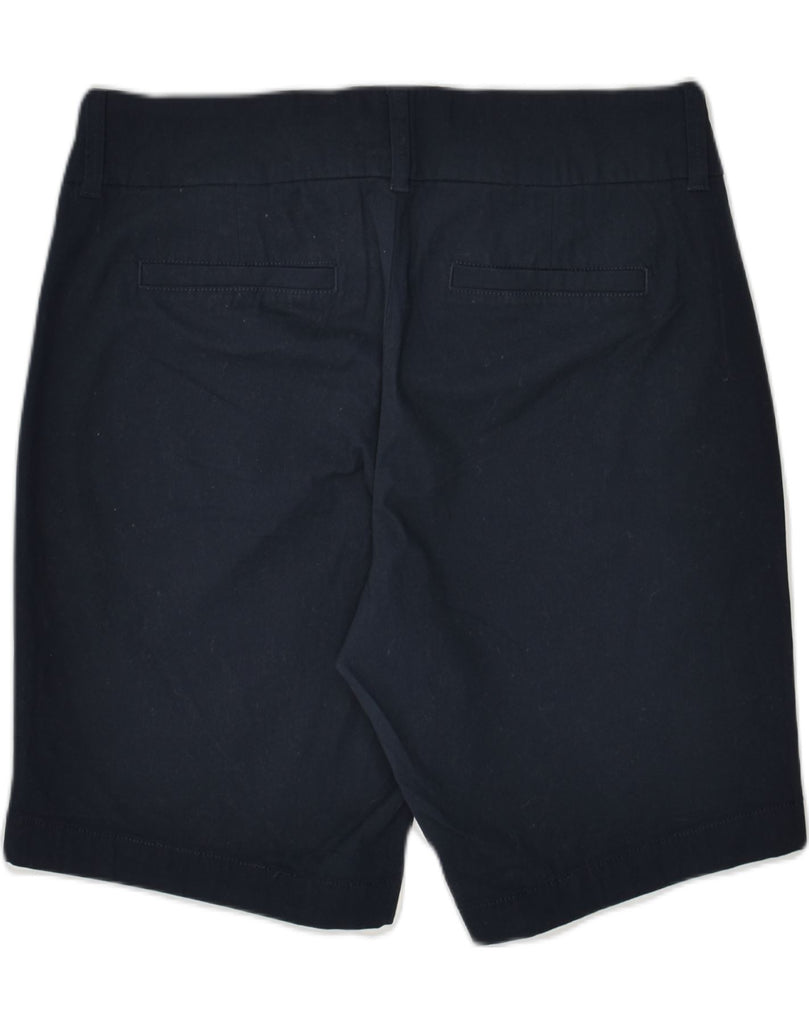 J. CREW Womens Chino Shorts US 8 Medium W32 Navy Blue Cotton | Vintage J. Crew | Thrift | Second-Hand J. Crew | Used Clothing | Messina Hembry 