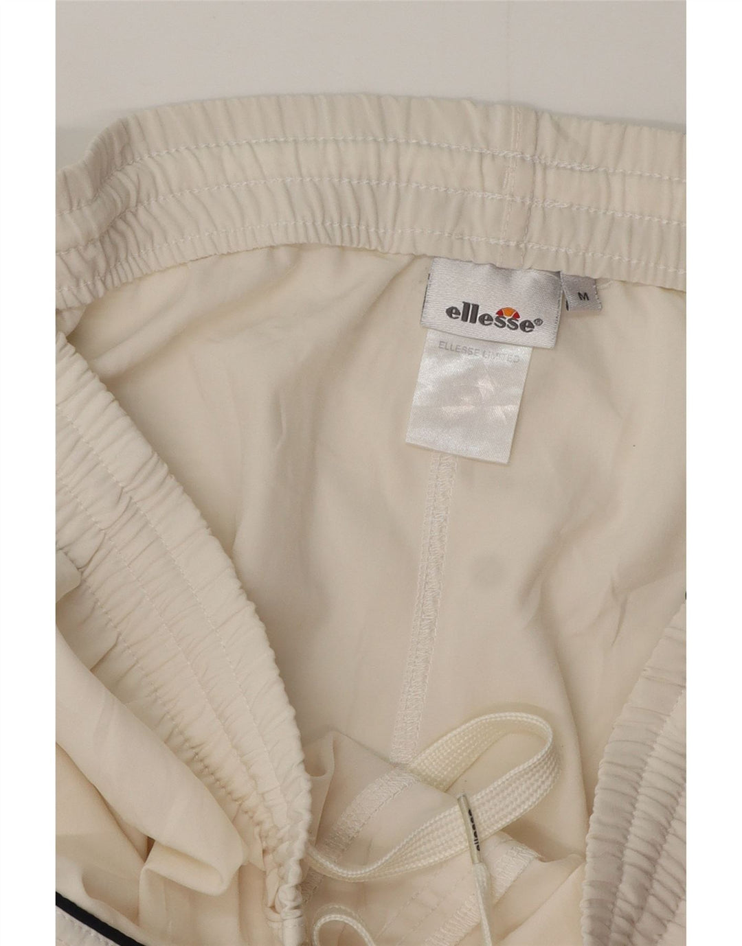 Ellesse Mens Sport Shorts Medium Off White Polyester