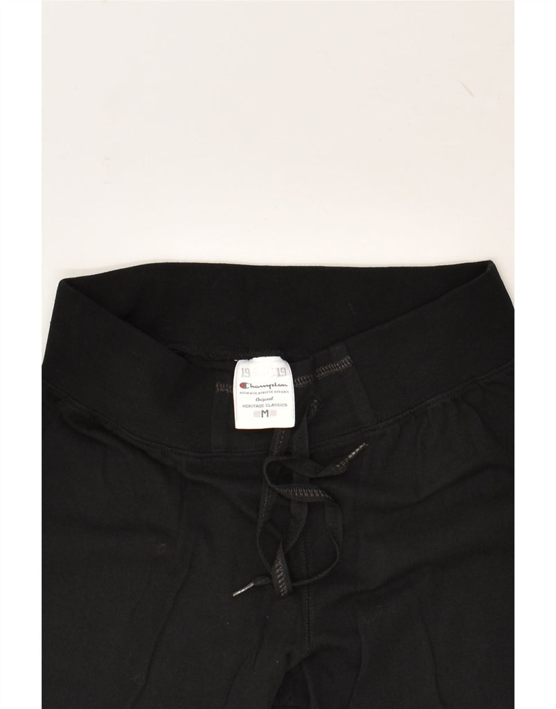 CHAMPION Womens Sport Shorts UK 12 Medium Black | Vintage Champion | Thrift | Second-Hand Champion | Used Clothing | Messina Hembry 