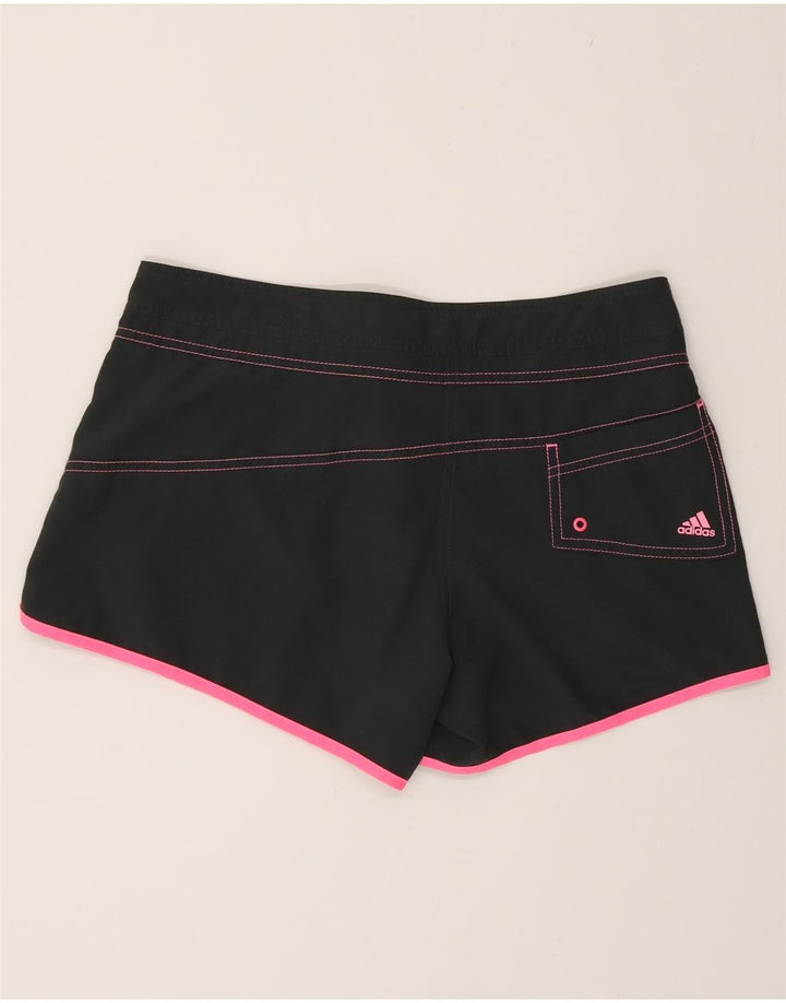 Adidas Womens Swimming Shorts UK 8 Small Black Polyester