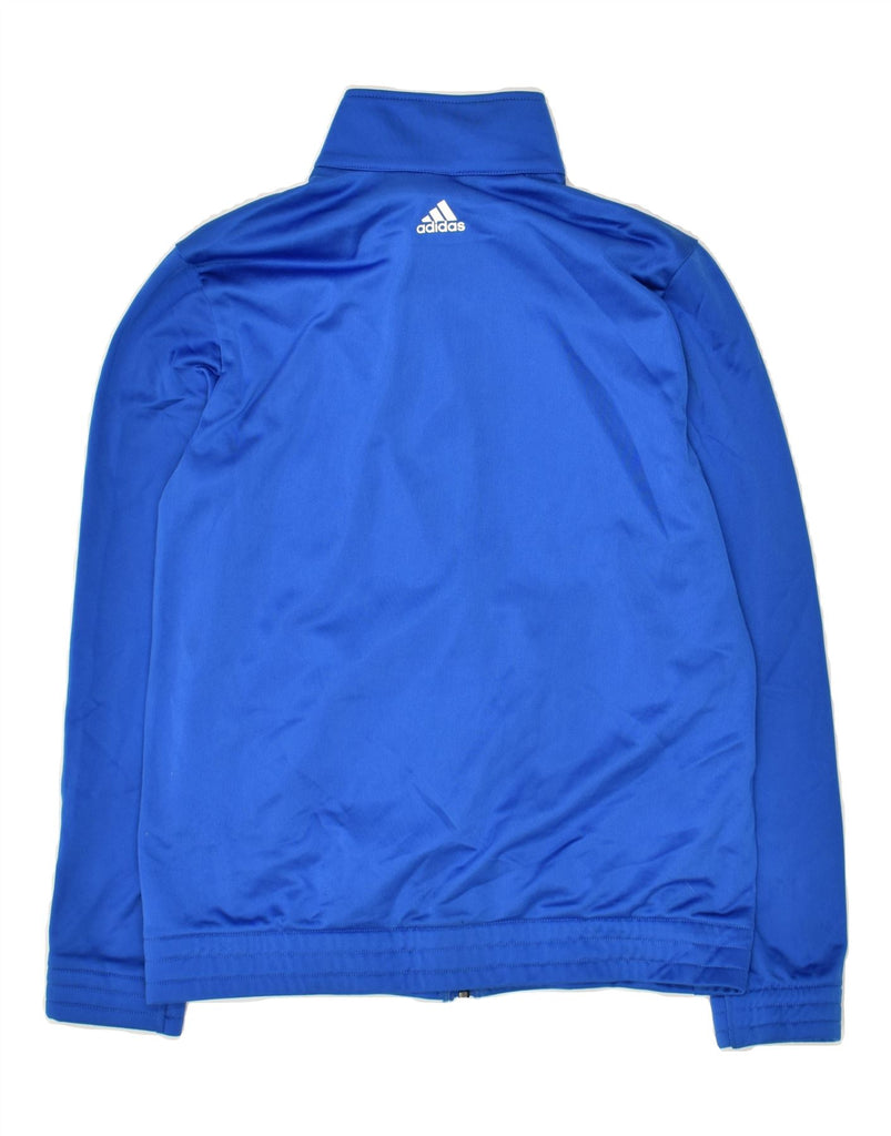 ADIDAS Boys Graphic Tracksuit Top Jacket 13-14 Years Blue Polyester | Vintage Adidas | Thrift | Second-Hand Adidas | Used Clothing | Messina Hembry 