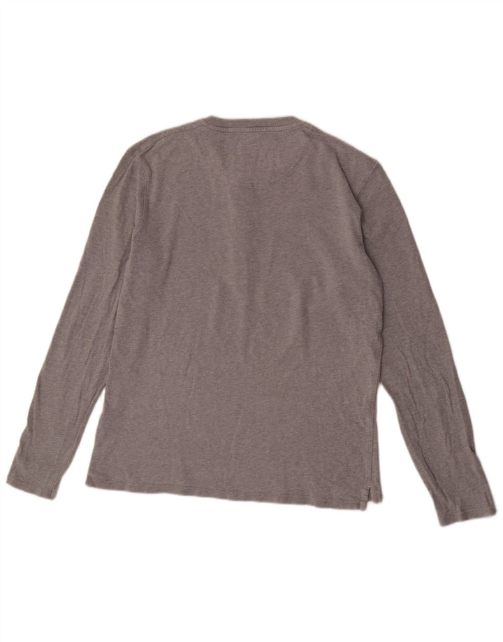 Jack Wills Mens Top Long Sleeve Medium Grey Cotton