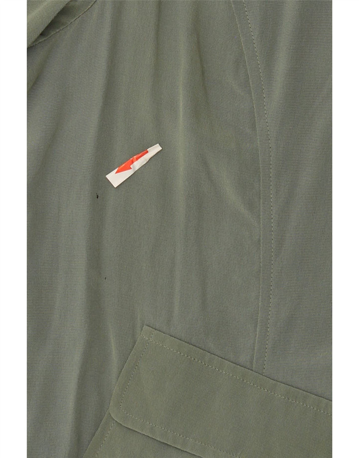 cherie Womens Shirt Blouse IT 46 Large Green Silk