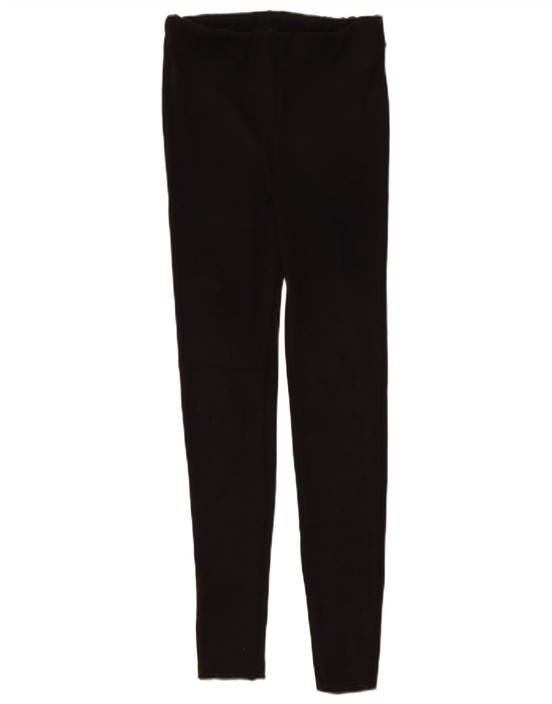 Zara Womens Leggings UK 12 Medium Black Polyester